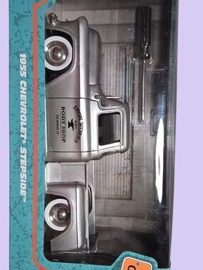 1955 Chevrolet Stepside Diecast Truck - Silver